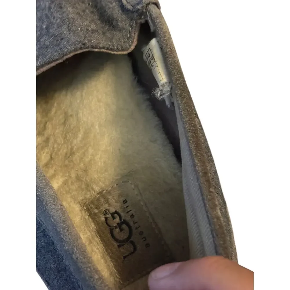 UGG Ascot Wool Gray Slippers Mens Size 10